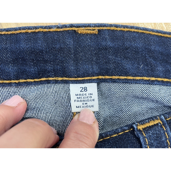 True Religion Jeans Women 28x34 Straight Leg Low Rise Dark Wash Denim Boho - Picture 3 of 15